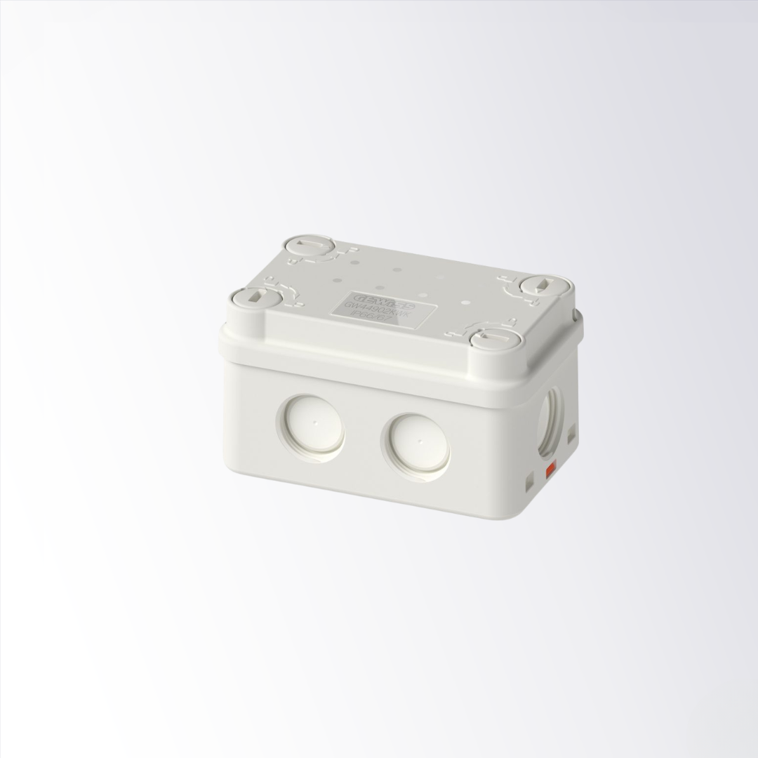 Gewiss - White IP66/IP67 Surface Mount Junction Box 88 x 55 x 51 mm - GW44902KWK