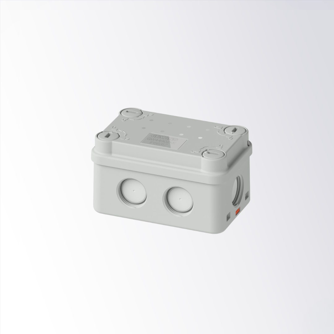Gewiss - Grey IP66/IP67 Surface Mount Junction Box 88 x 55 x 51 mm - GW44902KK