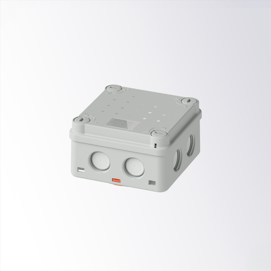 Gewiss - Grey IP66/IP67 Surface Mount Junction Box 88 x 88 x 51 mm - GW44903KK