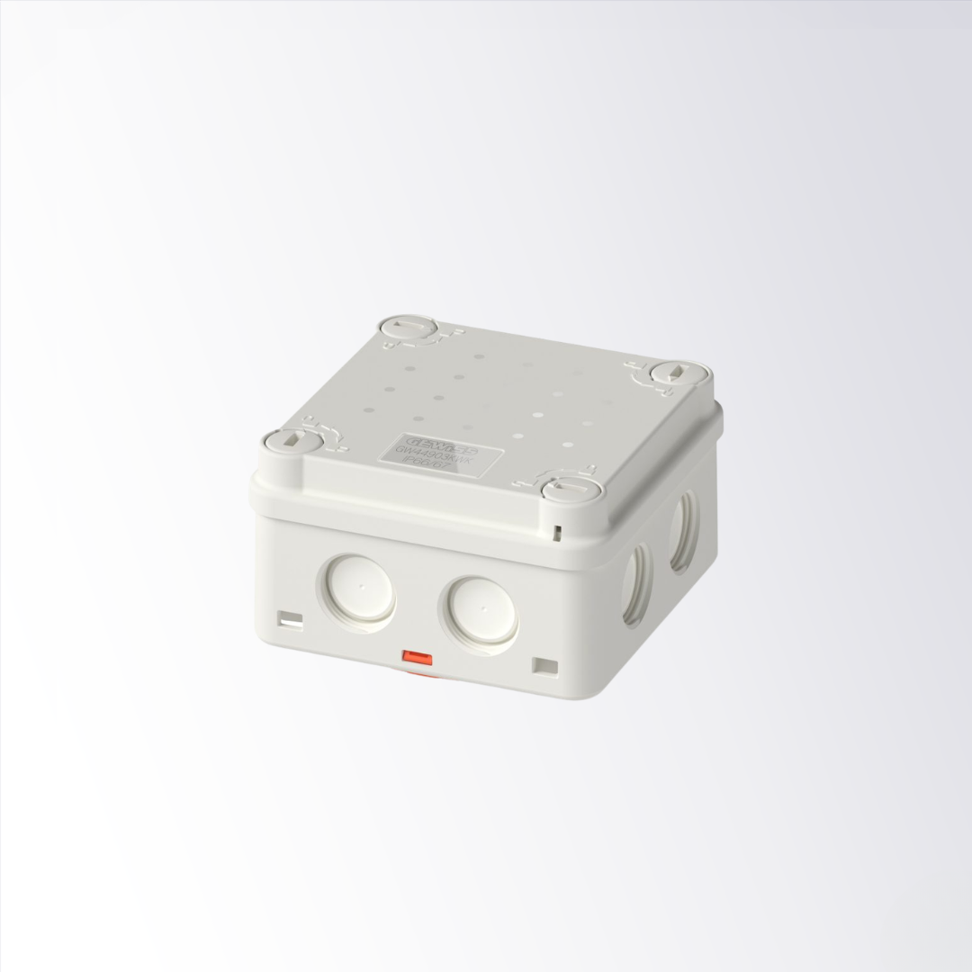Gewiss - White IP66/IP67 Surface Mount Junction Box 88 x 88 x 51 mm - GW44903KWK