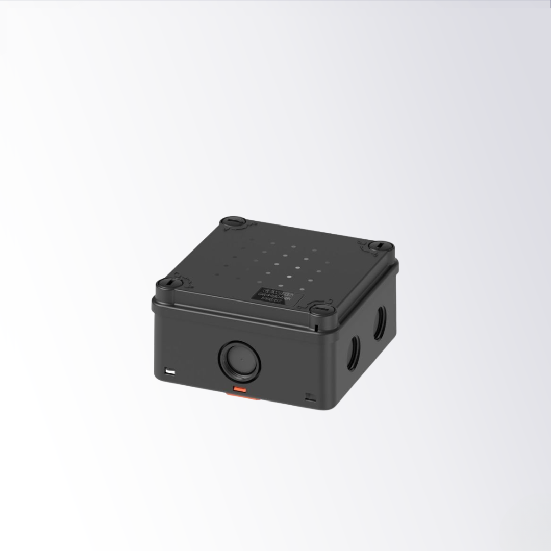 Gewiss IP66/IP67 Black Junction Box with Fixing Bracket – 108 x 108 x 58 mm - GW44904NBK
