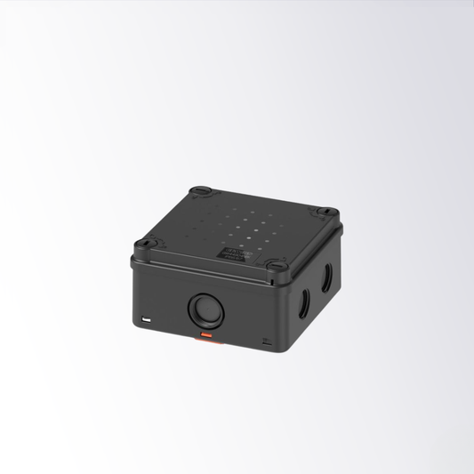 Gewiss IP66/IP67 Black Junction Box with Fixing Bracket – 108 x 108 x 58 mm - GW44904NBK