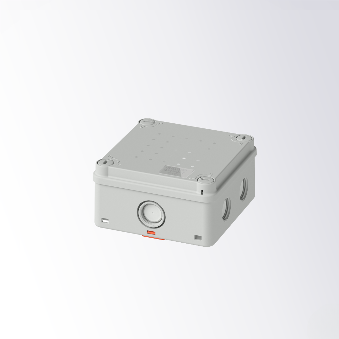 Gewiss - Grey IP66/IP67 Surface Mount Junction Box 108 x 108 x 58 mm - GW44904NK