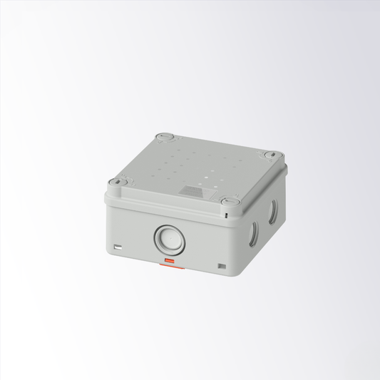 Gewiss - Grey IP66/IP67 Surface Mount Junction Box 108 x 108 x 58 mm - GW44904NK